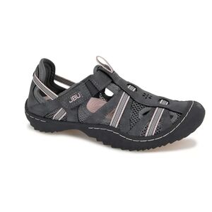 JBU Womens Grey Closed-Toe Hiking/water Shoe